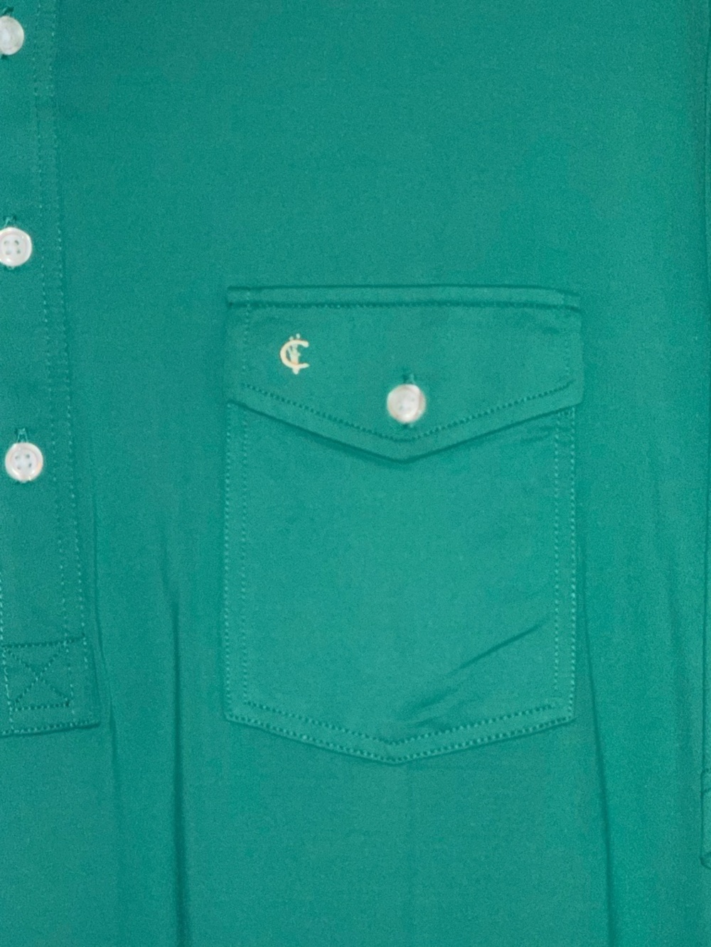 Criquet mens green XXL polo nwt - Picture 5 of 7